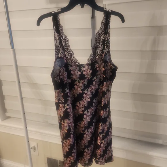 FREE PEOPLE Countryside Printed Mini Dress In Black Combo Size S - Picture 6 of 6